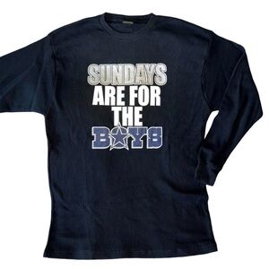 NFL Dallas Cowboys “Sundays Are For The Boys” Thermal Knit Long Sleeve Shirt